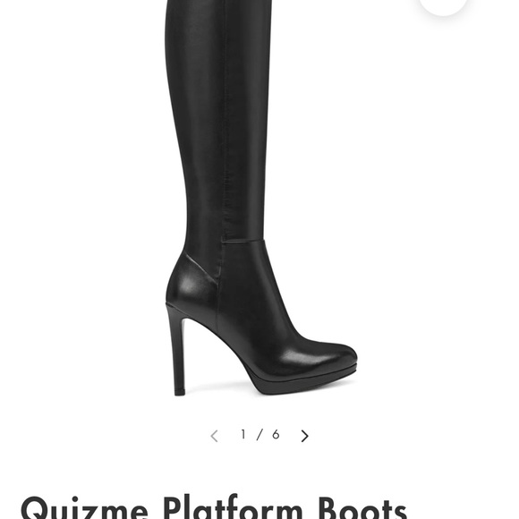 9 West Quizme platform boots . 4” heel, brand new , never worn ! - Picture 1 of 7